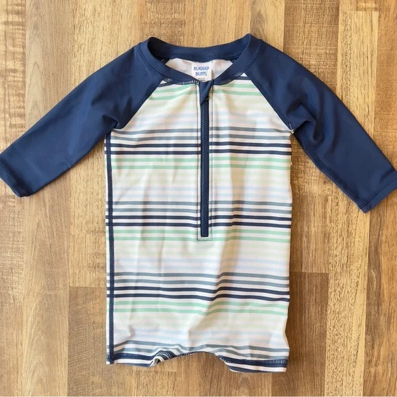 NWOT Rugged Butts Striped Rash Guard - Picture 1 of 4